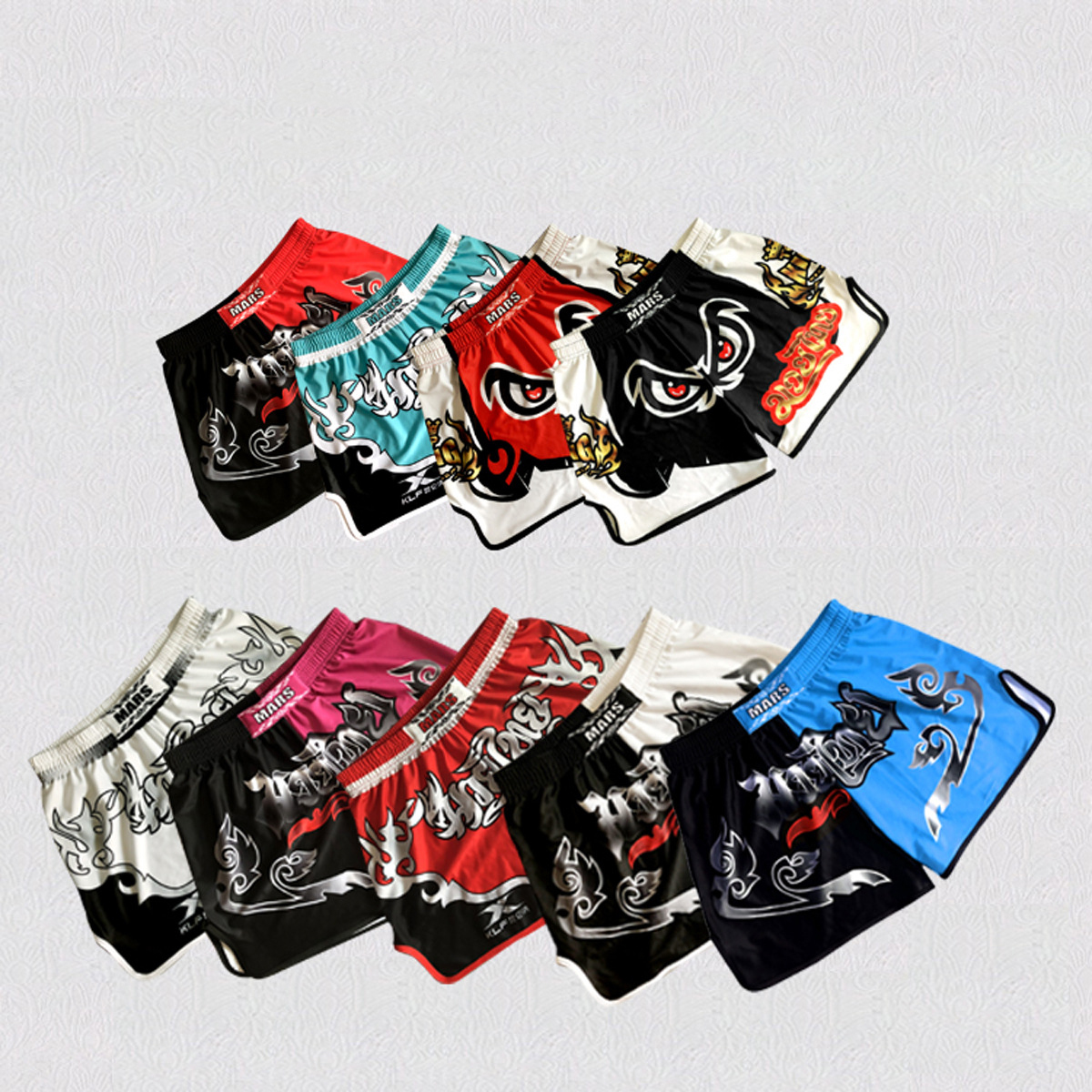 Оптовая продажа с фабрики, простые эластичные шорты для боевых искусств, боевых искусств, Mma, кикбоксинга, Муай Тай, большие размеры