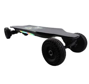 2021 China Factory New Product Drop Shipping Dual Belt Drive 4 wheel Off Road Electronic Skate Board Electric Skateboard