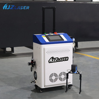 HJZ Pulse Luftgekühlte Laser reinigungs maschine 200W 300W zur Entfernung von Rost farben öl verunreinigungen Mobiler Laser reiniger