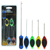 Kit d'aiguilles à carpe portables 5 pièces/boîte, aiguille à appât en plastique durable 36G pour la pêche à la carpe en rivière et en lac, accessoires de pêche