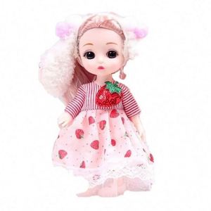 Elegant Colorful Porcelain Dolls-Musical Battery Operated Soft Toy Collectible 1:12 Scale Model Interactive Gift Box Packaging - Product Image 1