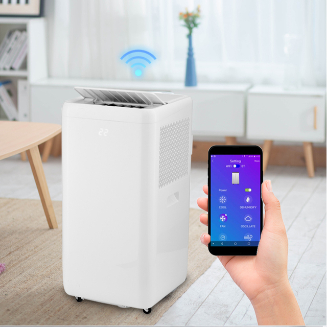 Smart air Conditioners Portable 12000BTU White Standing Home Room Use Double Display Compressor Cooling Mobile air Conditioner