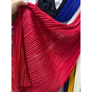 Tela Plisada de <span class=keywords><strong>Punto</strong></span> Color Fucsia Brillante, Tela Elástica Suave con Efecto Arrugado para Vestidos de Mujer, Vestidos de Noche, Costura Formal - Product Image 4