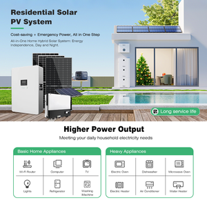 Kit de Paneles y Baterías Solares Residenciales Fuera de la Red, 3kw 5kw 8kw 10kw 15kw 20kw, Sistemas Solares Híbridos, Sistema de Energía Completo - Product Image 4