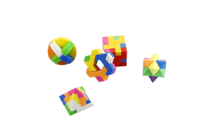Stationery Custom Children Gift Toy Mini 3D Creative DIY <strong>Puzzle</strong> <strong>Cube</strong> <strong>Eraser</strong> With logo - Product Image 3