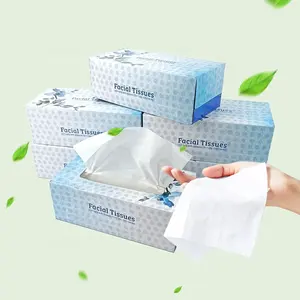 High quality reasonable price Pure virgin wood pulp facial tissue paper 2 ply face tissues