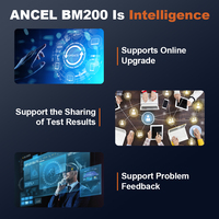 ANCEL BM200 Penguji Monitor Baterai Bluetooth 12V untuk Mobil, Kapal, Sepeda Motor, Pemeriksa Kesehatan Baterai dengan Perlindungan Polaritas Terbalik IP67