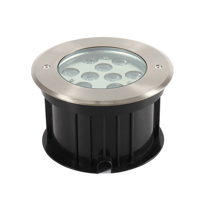 12W Stainless Steel Outdoor LED RGB Color IP67 Waterproof Underground Lights for Garden Spot Sidewalk Step & Landscape