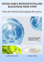 Patchs Dissolvables Microcristallins pour l'Élimination des Points Noirs, Patchs Nettoyants Doux pour une Peau Lisse du Nez, Emballage Personnalisé OEM/ODM