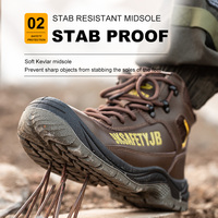 Dewbest — chaussures de travail antidérapantes pour hommes, bottes de sécurité industrielles avec bout en acier, pour le soudage