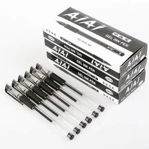 Aiai Gel Ink <b>Pen</b> 0.5mm Black Office School Writing <b>Pen</b> General Use Plastic Shell Caps Closure - Product Image 1