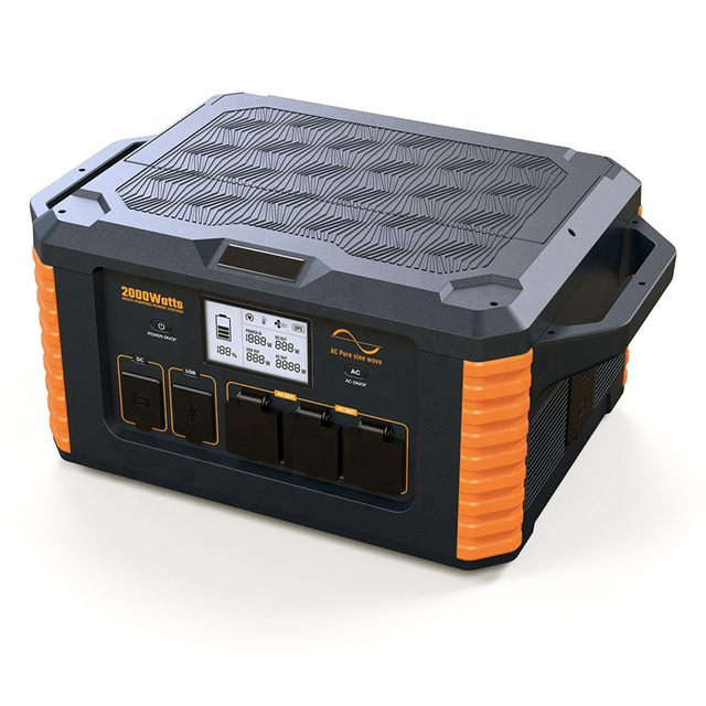 golden supplier battery power station portable powerstation 220v 2000 watt solar portable power station 2000w