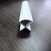 Profils en plastique extrudé écologiques personnalisés fabriqués en usine (ABS/PP/PE/PVC) pour la construction, design moderne, garantie 1 an