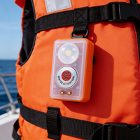 Gilet de sauvetage lumineux certifié CCS/MED HYT-J-001 à activation par l'eau, 0,75 cd, 8H, fréquence de clignotement 50-70/min, poids PVC
