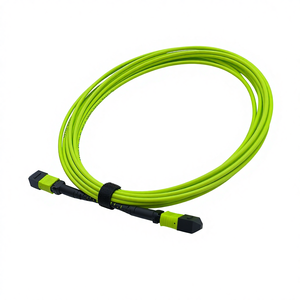 Câble de raccordement optique en fibre COMTON 12F MPO Femelle-Femelle Type B Multimode <span class=keywords><strong>OM5</strong></span> 50µm Vert Lime LSZH/PVC Faible perte - Product Image 3