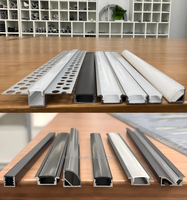 Vente directe usine : Profilé LED en aluminium avec diffuseur laiteux, extrusion de canal LED pour éclairage de meuble, OEM ODM