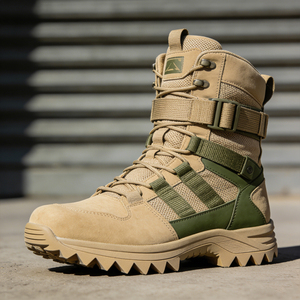 รองเท้าบูทแบบผูกเชือกสำหรับผู้ชาย รุ่น Custom Desert <span class=keywords><strong>Tactical</strong></span> ระบายอากาศได้ดี กันน้ำ เหมาะสำหรับเดินป่ากลางแจ้ง (รับผลิตแบบ OEM/ODM) - Product Image 3