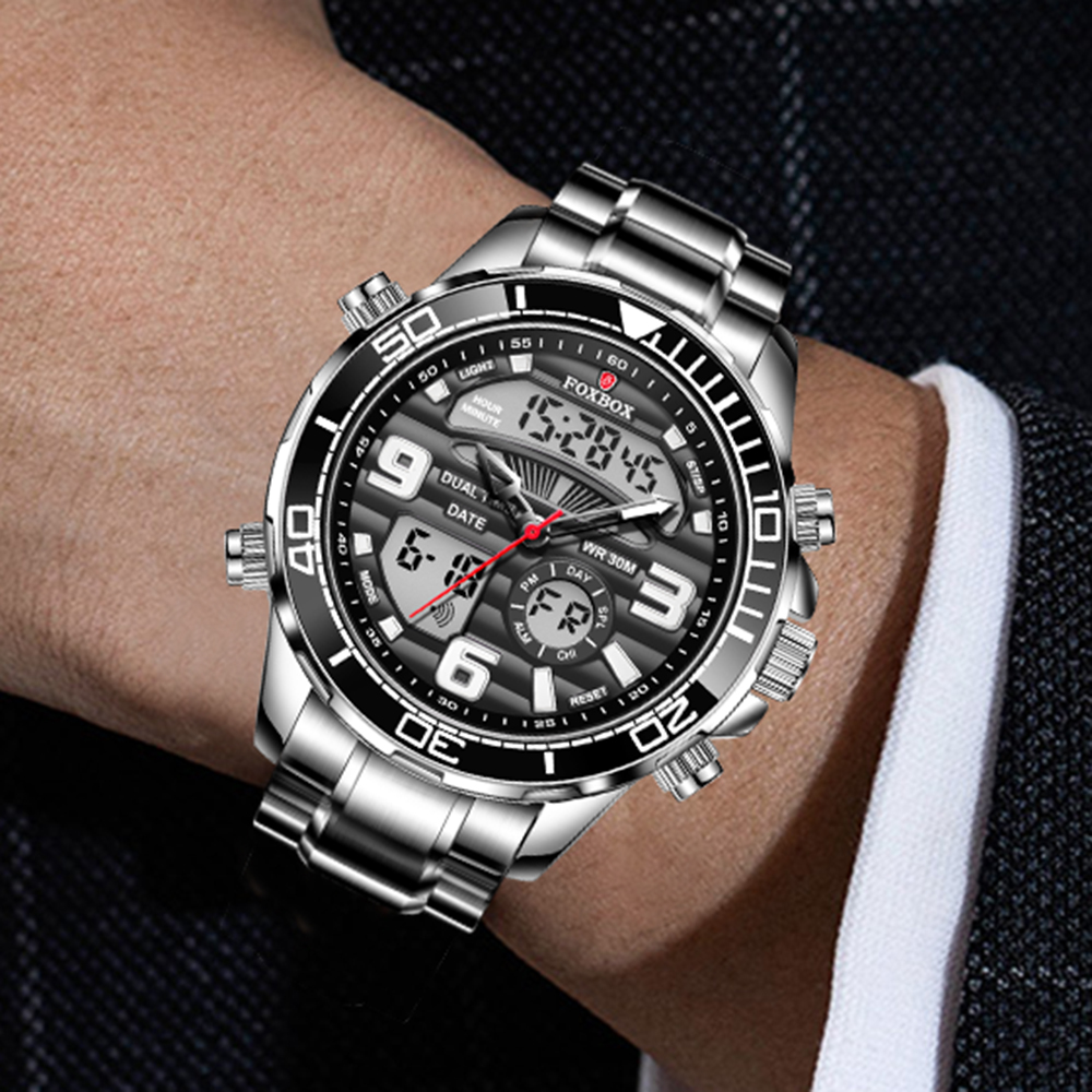 LIGE Luxury Chronograph Mens Watches - Waterproof & Stylish