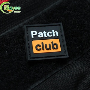 Patchs en PVC souple 3D personnalisés, logo en relief thermocollant, autocollants, pour chapeaux - Product Image 1