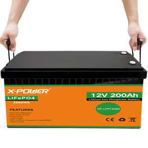Stok US 12.8V 200Ah kemasan baterai LiFePO4 masa pakai 5 tahun dengan solusi penyimpanan energi BMS 200A untuk RV Marine Backup Power - Product Image 4