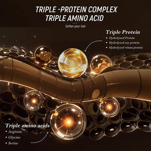 Masque capillaire professionnel de luxe, hydratant, rafraîchissant, lissant, naturel, sans sulfate, à la kératine, de qualité supérieure - Product Image 3