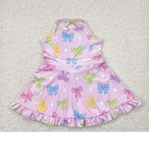 Robes de sport pour bébés filles, à bretelles, pour yoga, athlétiques, longueur genou - Product Image 5