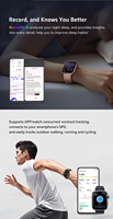 Reloj Inteligente de 1.95 Pulgadas con Pantalla Táctil Completa, Resistente al Agua IP68, BT5.3, Llamadas, Monitor de Frecuencia Cardíaca/Presión Arterial/SpO2, Navegación GPS, Brújula, Más de 100 Funciones