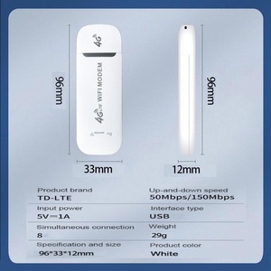 Modem USB 4G LTE interne pour ordinateur portable avec routeur WiFi <span class=keywords><strong>E3372h</strong></span>, haute vitesse 150 Mbps, en stock, garantie 1 an - Product Image 2