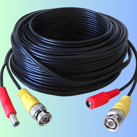 Kabel Koaksial RG6 Triple-Shielded dengan 60% Braid + Foil-3GHz Konduktor Tembaga Berperingkat IP67 240V untuk Kabel Modem TV Satelit HAD07