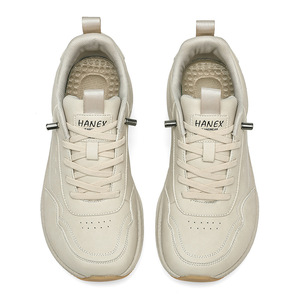 Bestseller Men Wide Toe Leather Running Shoes <b>Popcorn</b> Cushion Wide Last Casual Commute Sneakers For Autumn Winter - Product Image 4