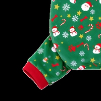 Ensemble de vêtements pour animaux de compagnie de Noël vert, vêtements en polaire pour chien, tenue pour chiot, vêtements d'hiver pour les fêtes