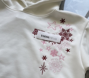 Produttore di Felpe con Cappuccio Bianche Ricamate in Cotone Felpato per <span class=keywords><strong>Streetwear</strong></span> Personalizzato - Product Image 3