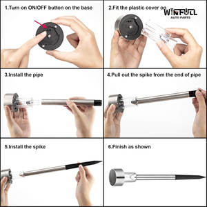 Lámpara Solar de Jardín de Acero Inoxidable, Clásica, para Camping, con Estaca para el Suelo, Impermeable, Decoración para Exteriores - Product Image 4