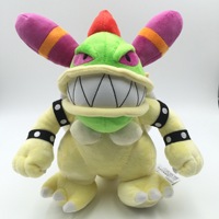 Vente en gros de coton PP de 25-30 cm pour les jouets en peluche Mario Bros, peluche douce Bowser Koopa