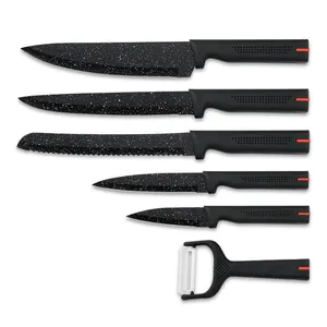Set di coltelli da macellaio con rivestimento antiaderente da cucina in materiale in acciaio inossidabile
