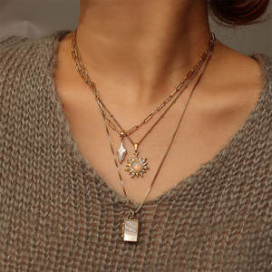 Collana medaglione di madreperla libro da donna bianco conchiglia commemorativa foto foto collana medaglione gioielli di moda - Product Image 6