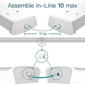 Luminaire LED enroulable de 4 pieds pour plafond, connectable, pour centre commercial, mode, grande hauteur, boîte publicitaire, éclairage suspendu pour gâteaux - Product Image 4