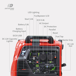 Générateur portable numérique silencieux à démarrage automatique 4 temps avec onde sinusoïdale pure pour usage domestique - Product Image 1