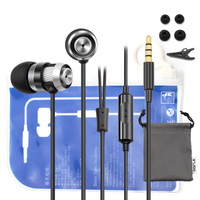 Hi-Fi In-ear Filaire Casque Stéréo Heavy Bass Écouteurs Écouteurs pour Téléphone 3.5mm Plaqué Or Jack Filaire Casque