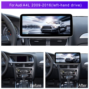 Podofo 12,3 ''Android Car Stereo 8 Core 4 + 64G/2 + 32G <span class=keywords><strong>CarPlay</strong></span>/Android Auto/GPS/WIFI/RDS/DSP/IPS para Audi A4L 2009-2016 al por mayor - Product Image 4
