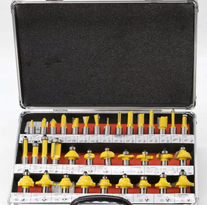 <span class=keywords><strong>35</strong></span> pièces/ensemble 1/2 tige bois coupe coupe formant Kit d'outils de fraisage - Product Image 2