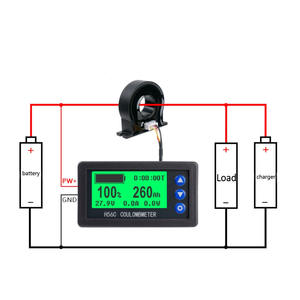 H56C H56CH 9-100V 50A 100A 200A 300A 400A 500A compteur de <span class=keywords><strong>Coulomb</strong></span> Hall numérique batterie tension courant moniteur de puissance compteur d'affichage - Product Image 4