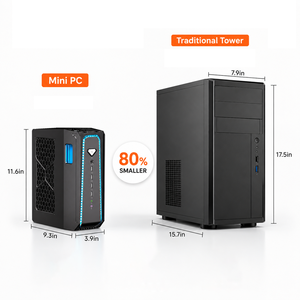 Mini PC R9 9900X RTX 5070 12 Go, Ordinateur de Bureau Gaming et Créatif DDR5 avec Refroidissement pour Rendu IA, Carte Mère OEM SL-800AMD AMD B650 - Product Image 2