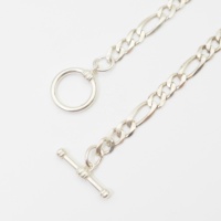 Bracelet unisexe antique en argent 925 de conception de chaîne cubaine classique