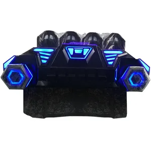 Virtual Reality Amusement Park Theme 6-person Motion Picture Game Equipment 9d Virtual Arcade Source Factory For Sale