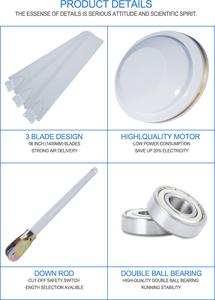 Lớn giao hàng không khí Ai Cập Iraq Hot Bán Cơn Lốc Xoáy 1400 mét 56 inch AC quạt trần với 3 lưỡi sắt và 5 tốc độ điều chỉnh - Product Image 4
