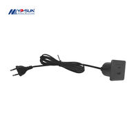 Tomacorriente empotrado de sobremesa con cargador USB para sala de reuniones, espacio de trabajo, dormitorio, estudio, mesita de noche, escritorio