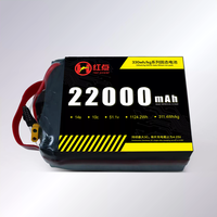 Batterie semi-solide au lithium Red Power Série 330 22000mAh 14S 51.1V à décharge 10C, longue autonomie, basse température, pour drone (UAV) - En stock