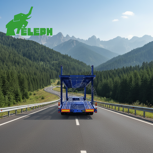 Semi-remorques robustes à 2 essieux pour voitures, porte-voitures à double essieu pour la logistique automobile et l'expédition vers les concessionnaires - Product Image 2