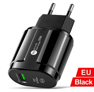 Multi-color Customized PD12W 2.4A Cell Phone Charger Head Type-<b>c</b> <b>Adapter</b> PD+<b>USB</b> Charging - Product Image 6